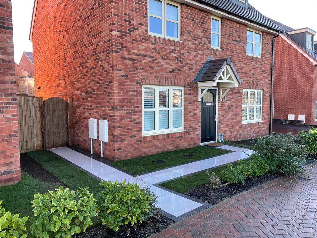 Front garden landscaped with rear ground floor extension