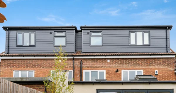 A side by side double dormer loft conversion at a recent project in St Albans